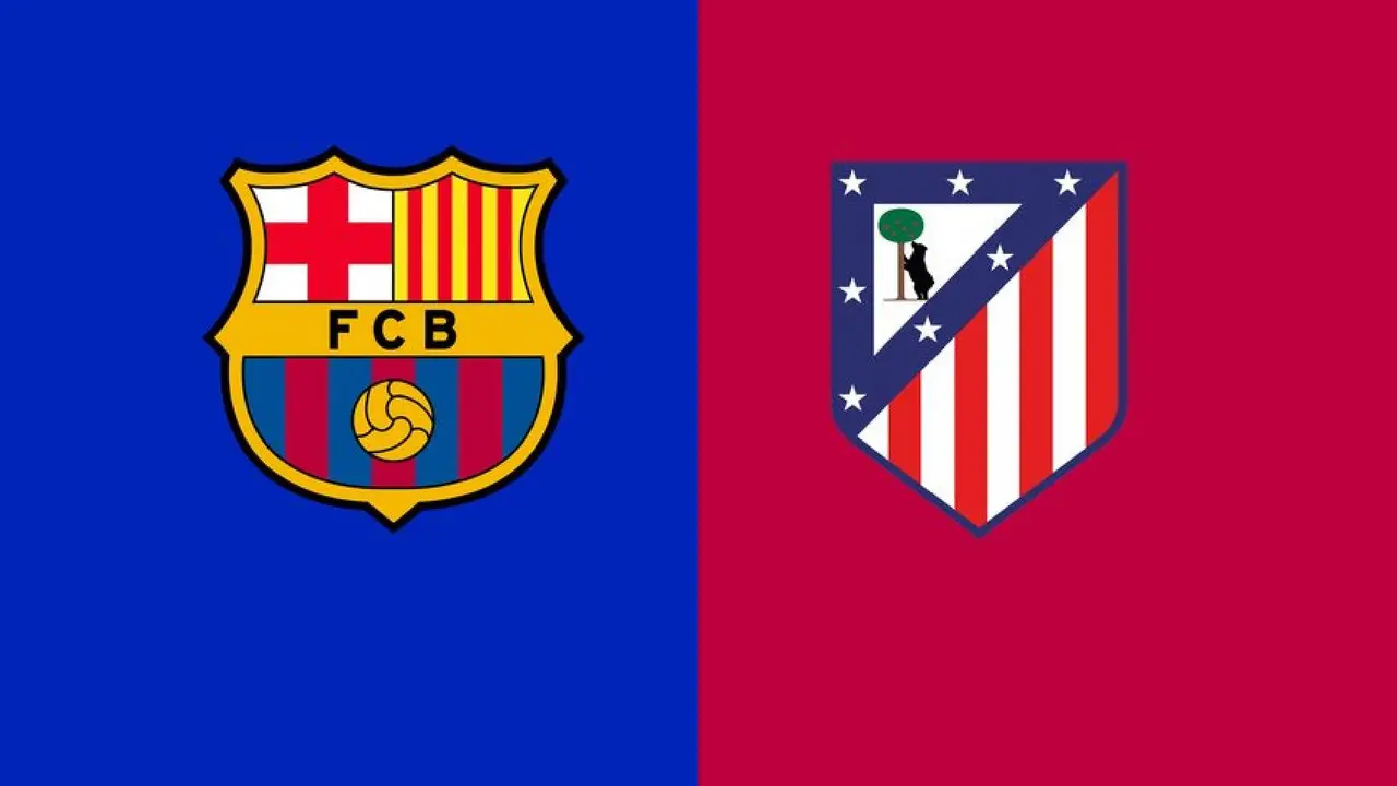 Los escudos del FC Barcelona y del Atl&eacute;tico de Madrid. /  @fcbarcelona
