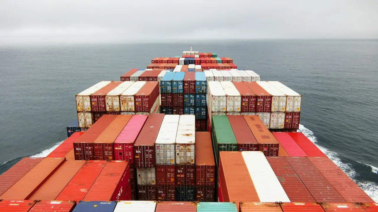 Un barco con contenedores. / RR SS.