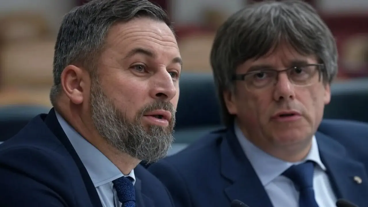 Santiago Abascal y Carles Puigdemont. / Mundiario.
