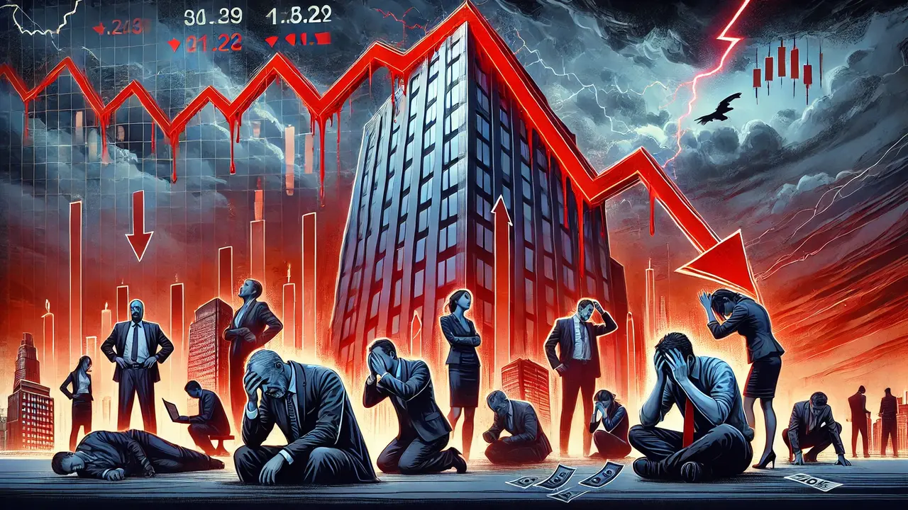 Ilustraci&oacute;n sobre el castigo de los mercados financieros a las pol&iacute;ticas de Trump: el precio de la soberbia pol&iacute;tica. / Mundiario.
