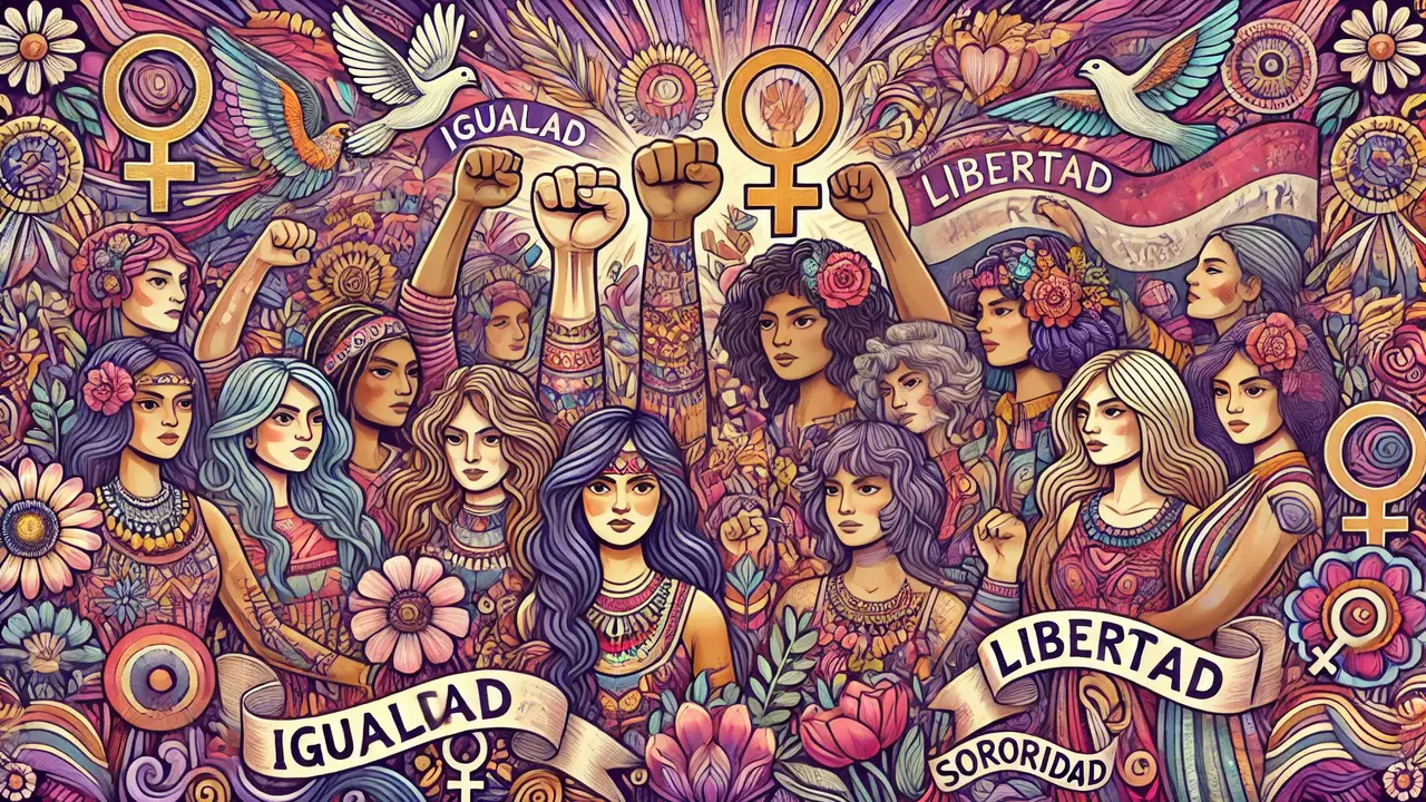Ilustración sobre los valores universales del feminismo. / Mundiario