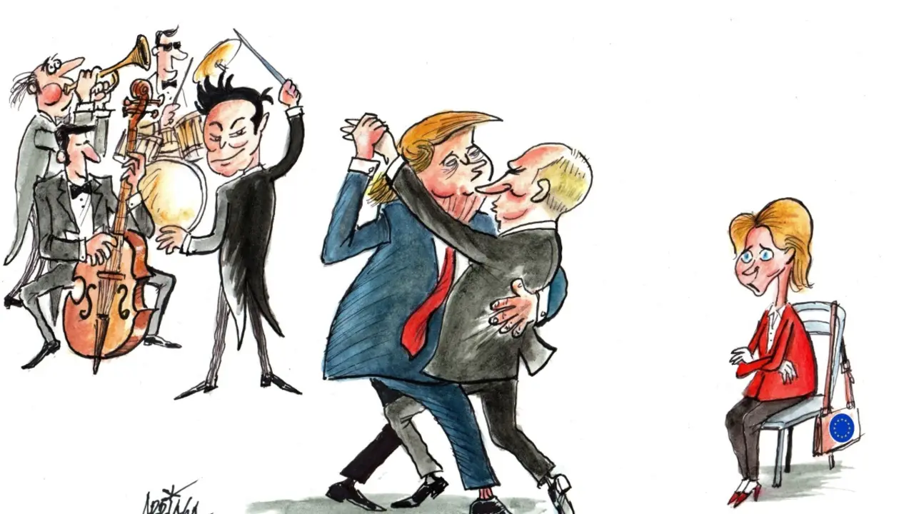 Trump bailando con la m&aacute;s fea. / Manuel Arriaga.