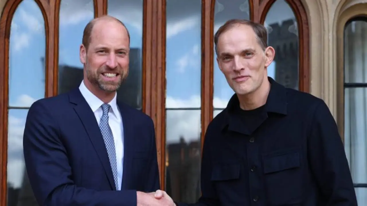 El Pr&iacute;ncipe Guillermo y Thomas Tuchel. /  @KensingtonRoyal