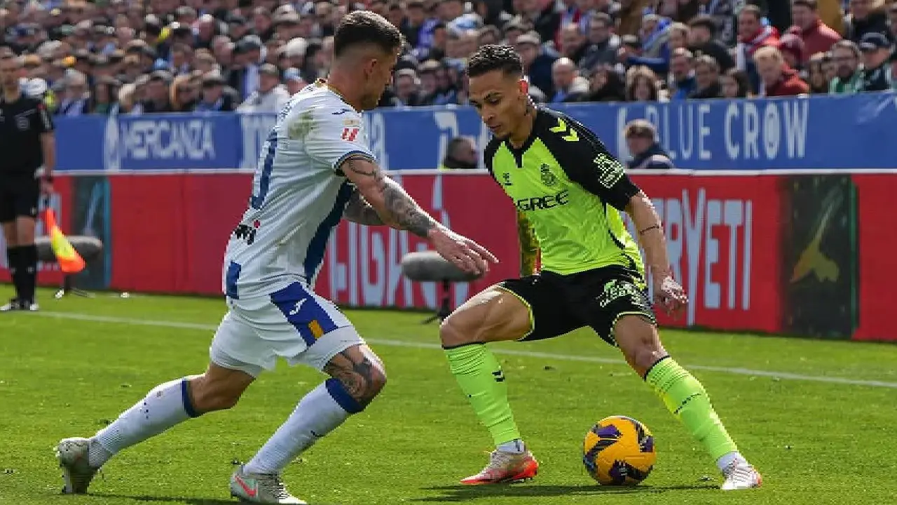 Antony durante el partido ante el Betis. /  Instagram: antony00
