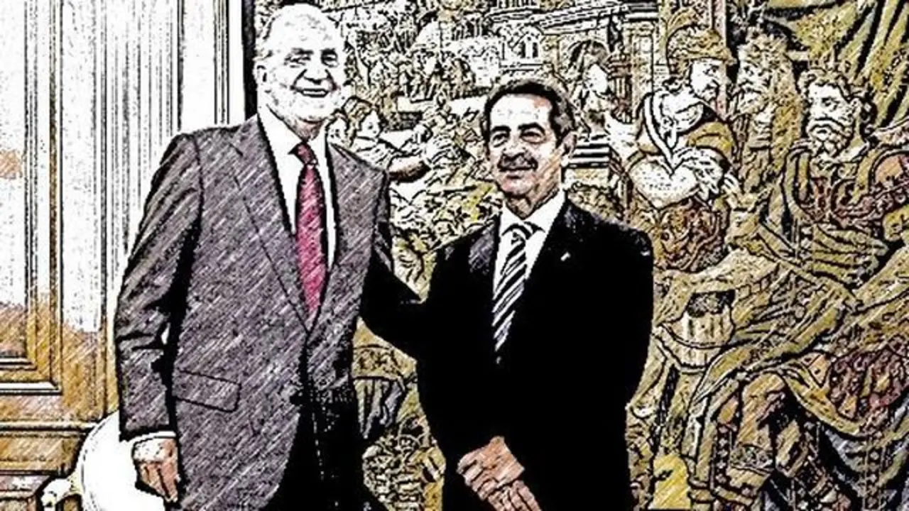 Revilla con Juan Carlos en otro tiempo.