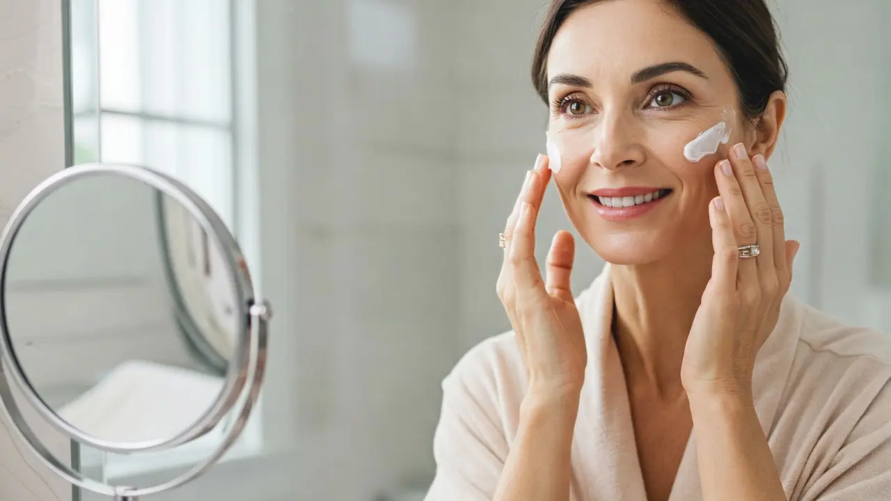 Una mujer sigue la rutina de belleza ante el espejo. / MundiStyle.