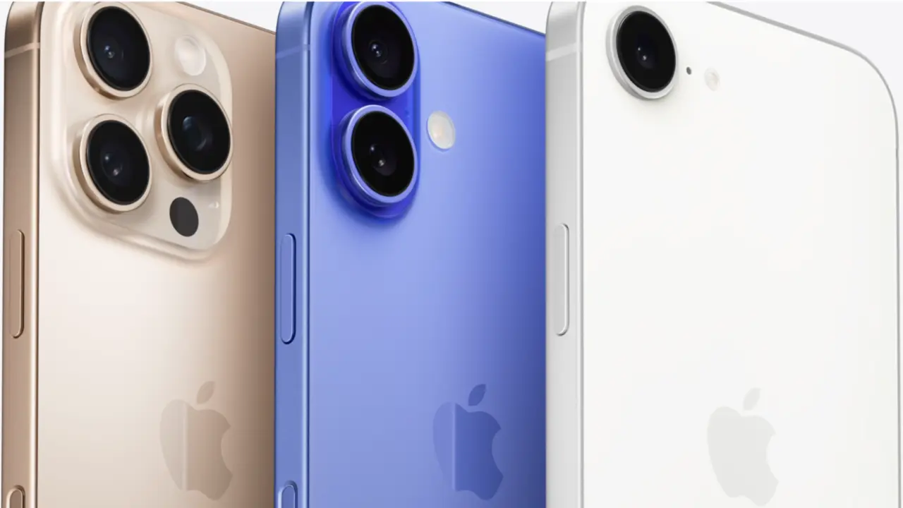 Tres modelos de iPhone. / Apple