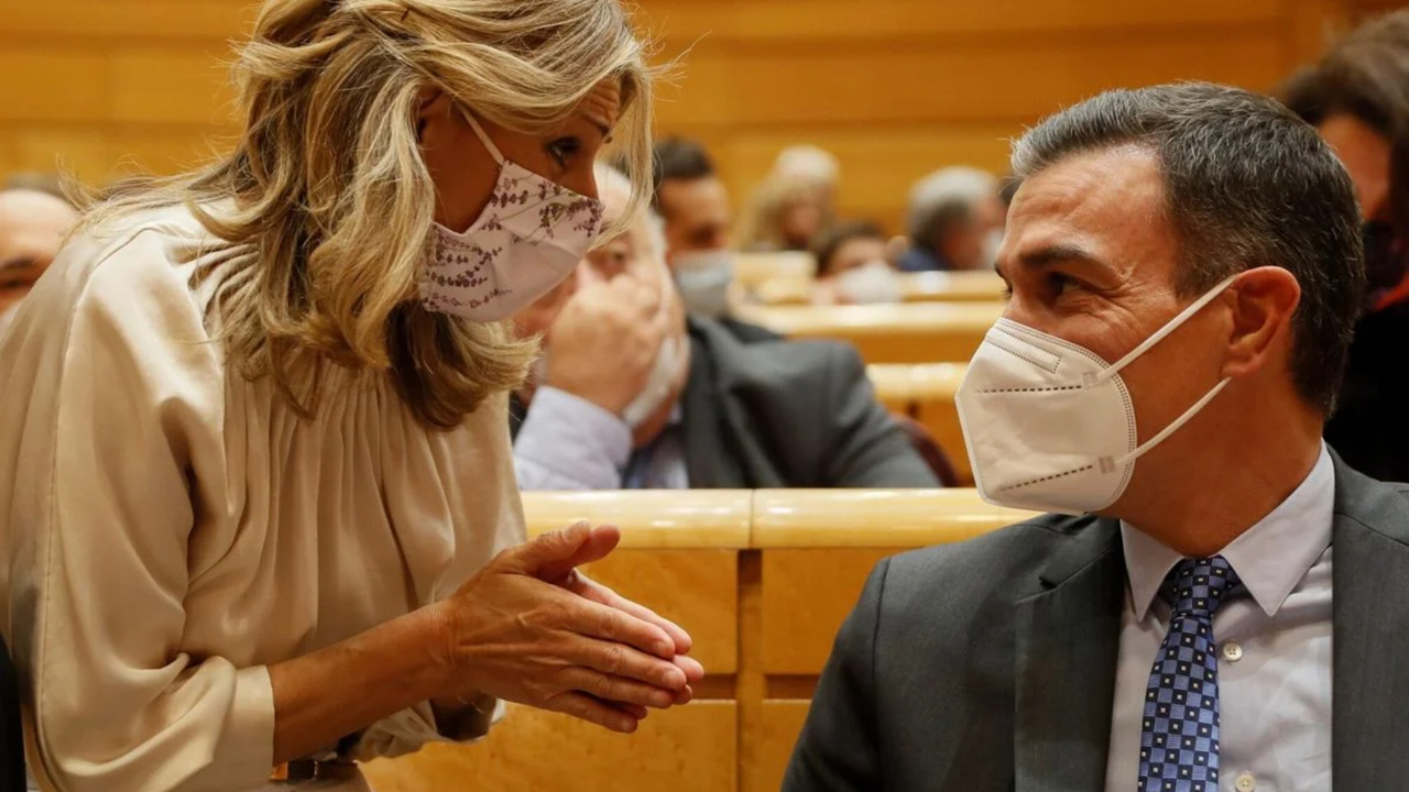 Yolanda D&iacute;az y Pedro S&aacute;nchez. / IA