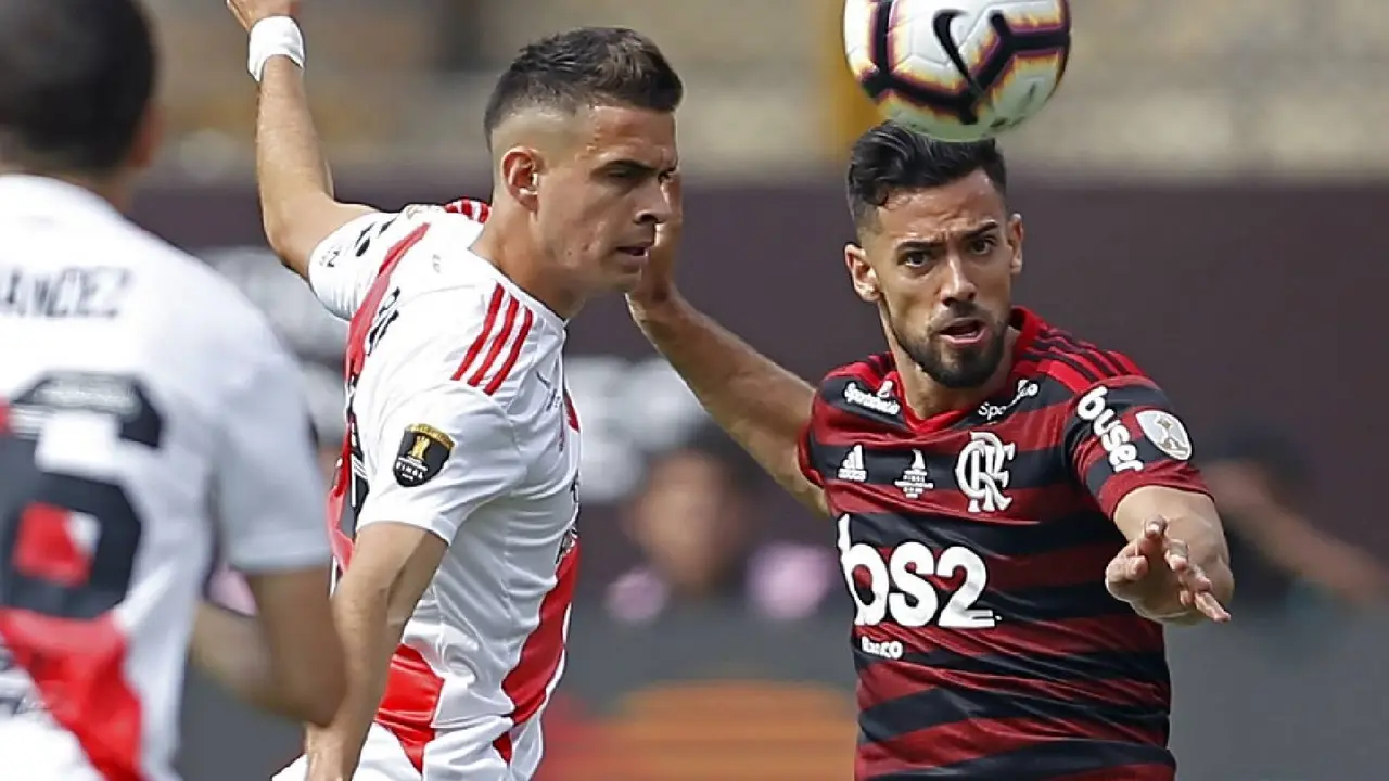 Una imagen del partido entre River y Flamengo durante la final de la Libertadores que se jug&oacute; en Lima en 201   Conmebol