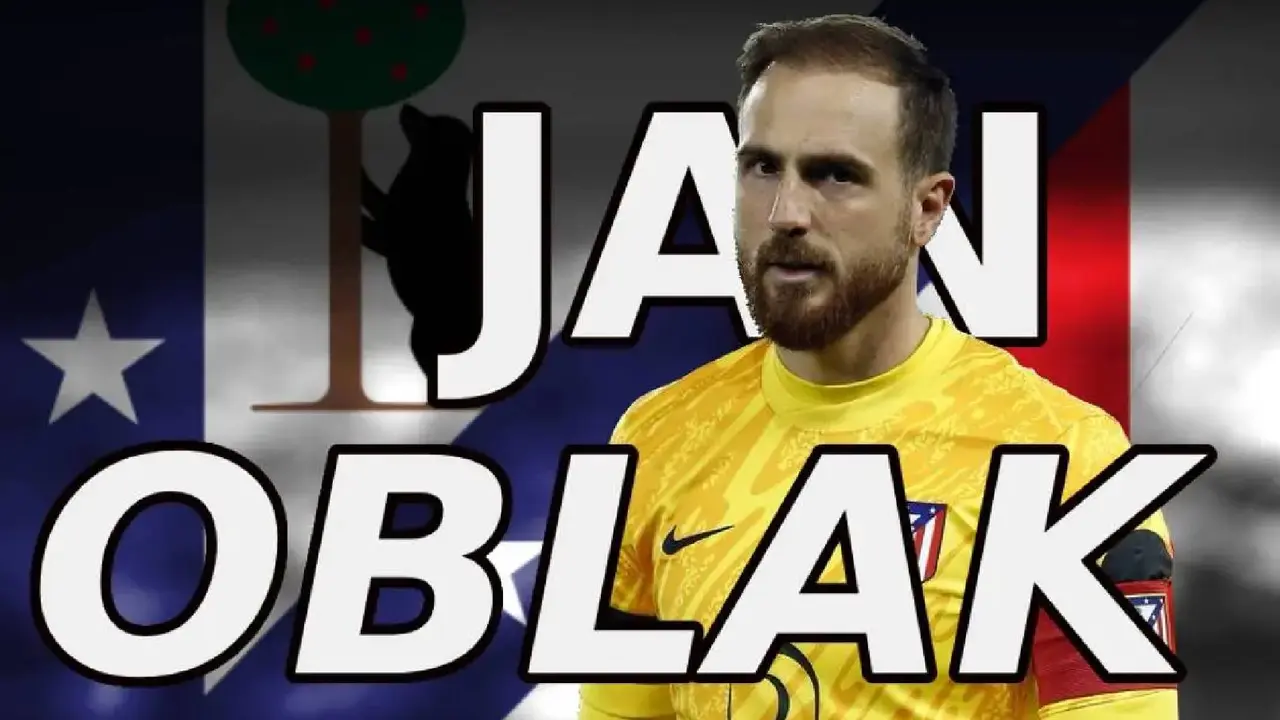 Jan Oblak, portero del Atl&eacute;tico de Madrid. / Composici&oacute;n