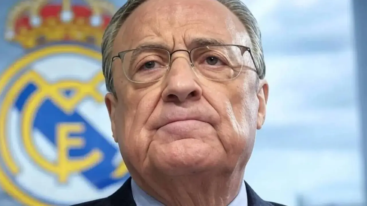 Ilustraci&oacute;n de Florentino P&eacute;rez, presidente del Real Madrid. /  Grok