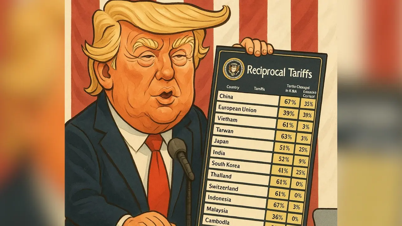 Donald Trump, presidente de EE UU, caricaturizado. / Mundiario.