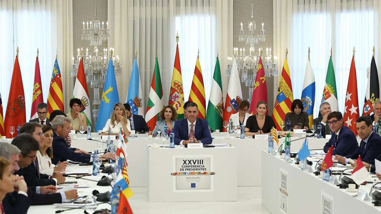 Pedro S&aacute;nchez y los barones auton&oacute;micos en la Conferencia de Presidentes. / La Moncloa.