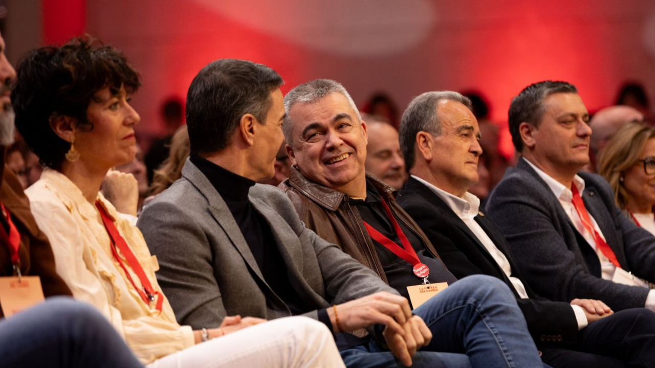 Pedro S&aacute;nchez, presidente del Gobierno y Santos Cerd&aacute;n, secretario de Organizaci&oacute;n del PSOE. / @santicl