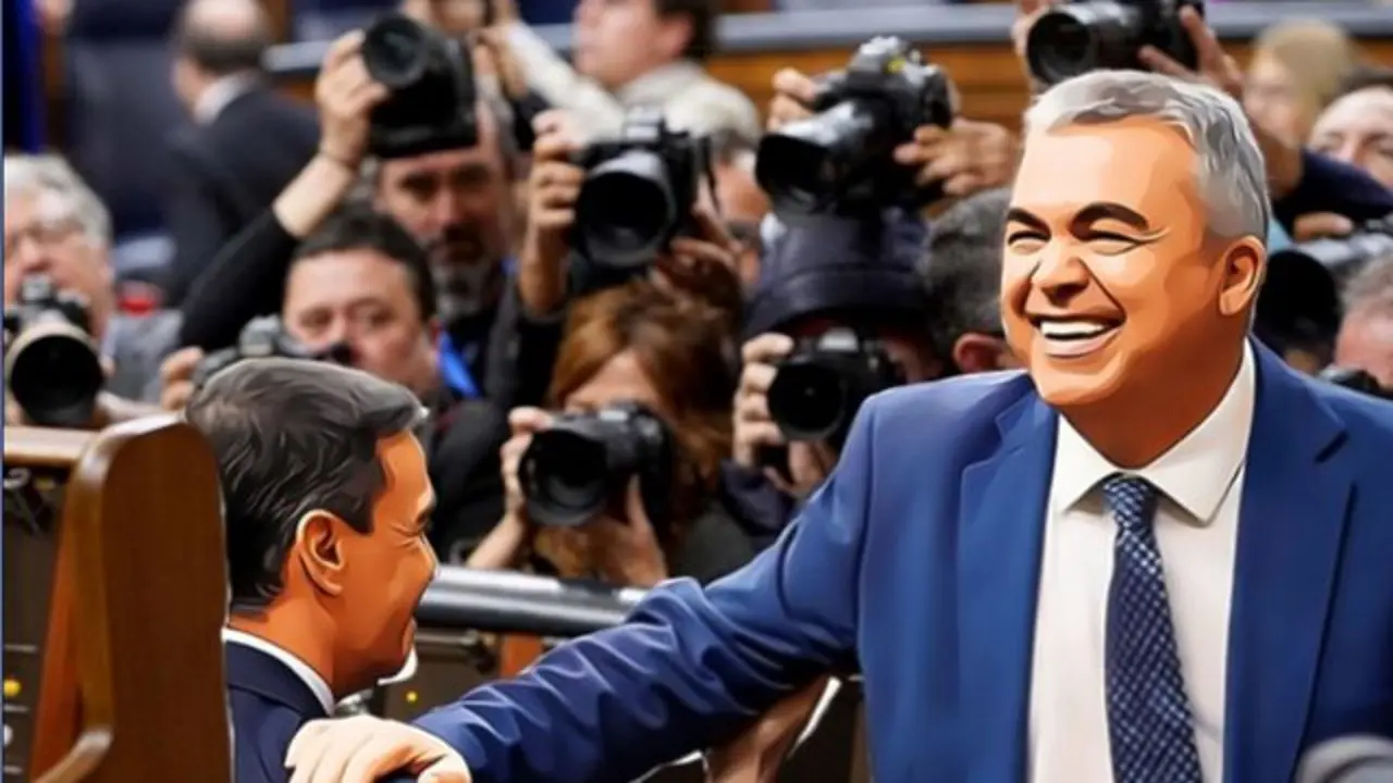 La mano en hombro de Cerd&aacute;n, hombre de confianza. / RR SS de F.R.