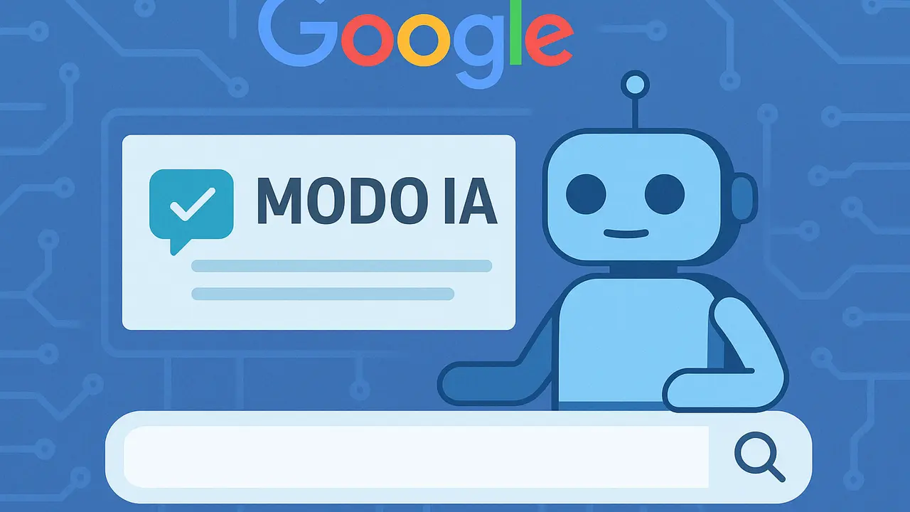 Una ilustraci&oacute;n del Modo IA de Google. / Mundiario