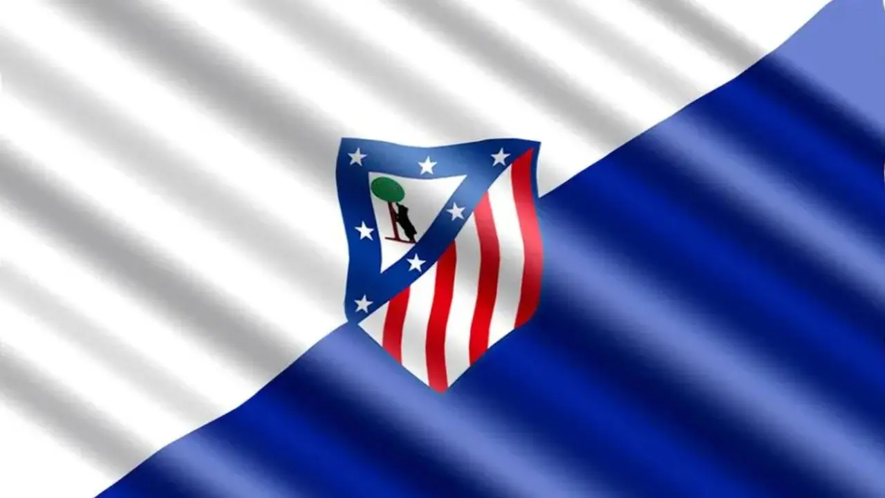 Una bandera con el escudo del Atl&eacute;tico de Madrid. / Pixabay