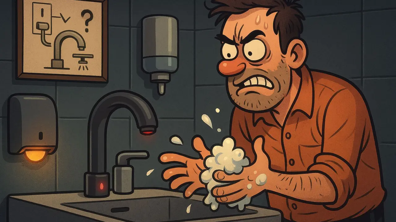 Ilustraci&oacute;n de un hombre con un grifo. / Mundiario.