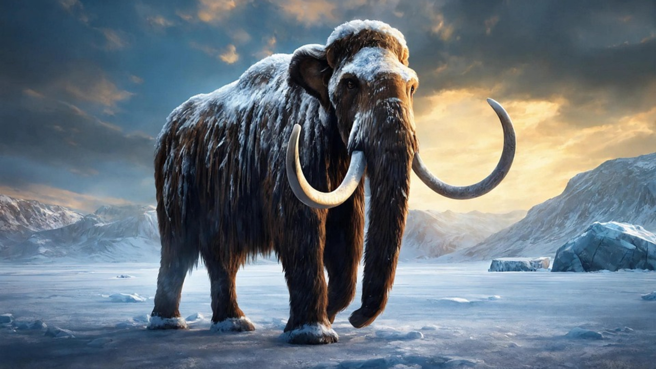 Mamut en el hielo. / Pixabay
