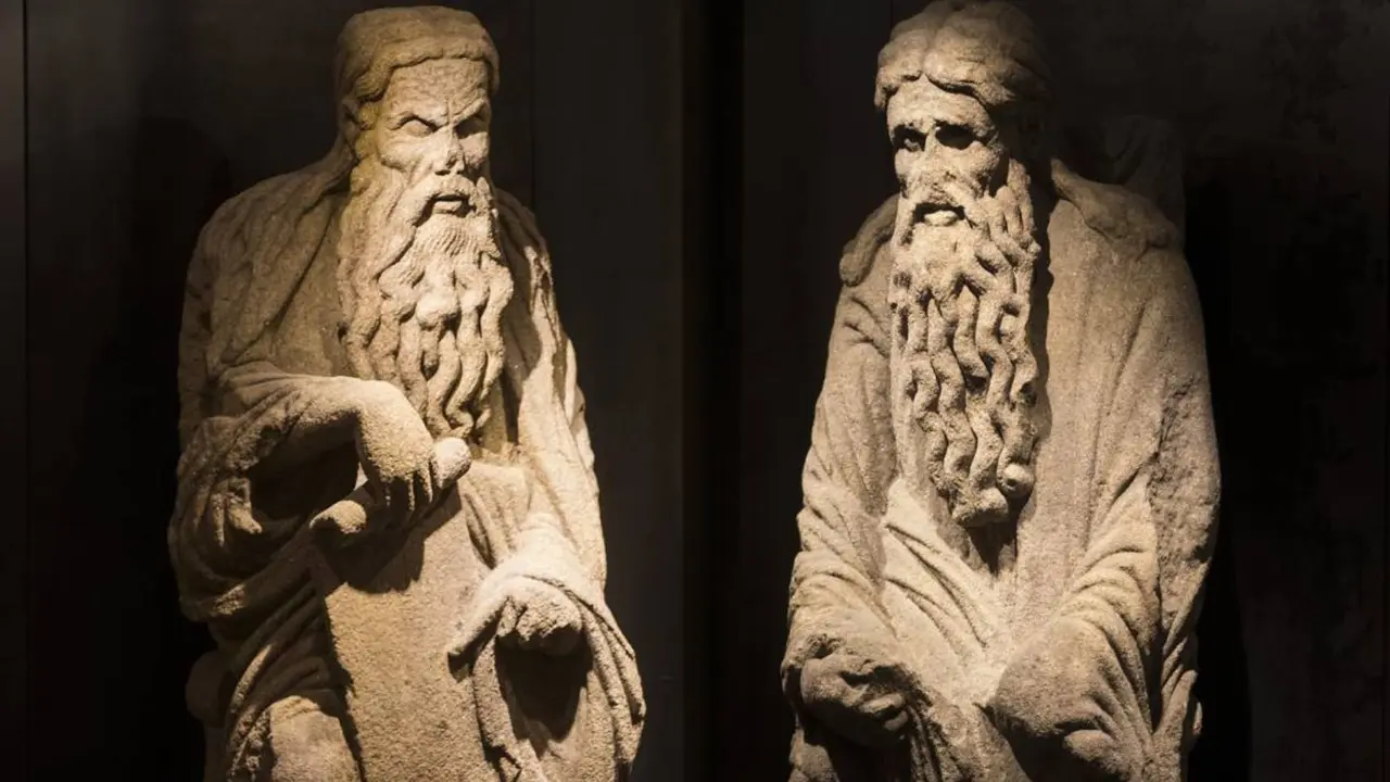 Esculturas de Isaac y Abraham. / X.