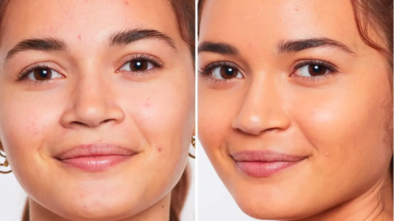 Antes y después BB cream LOreal, Amazon.com.