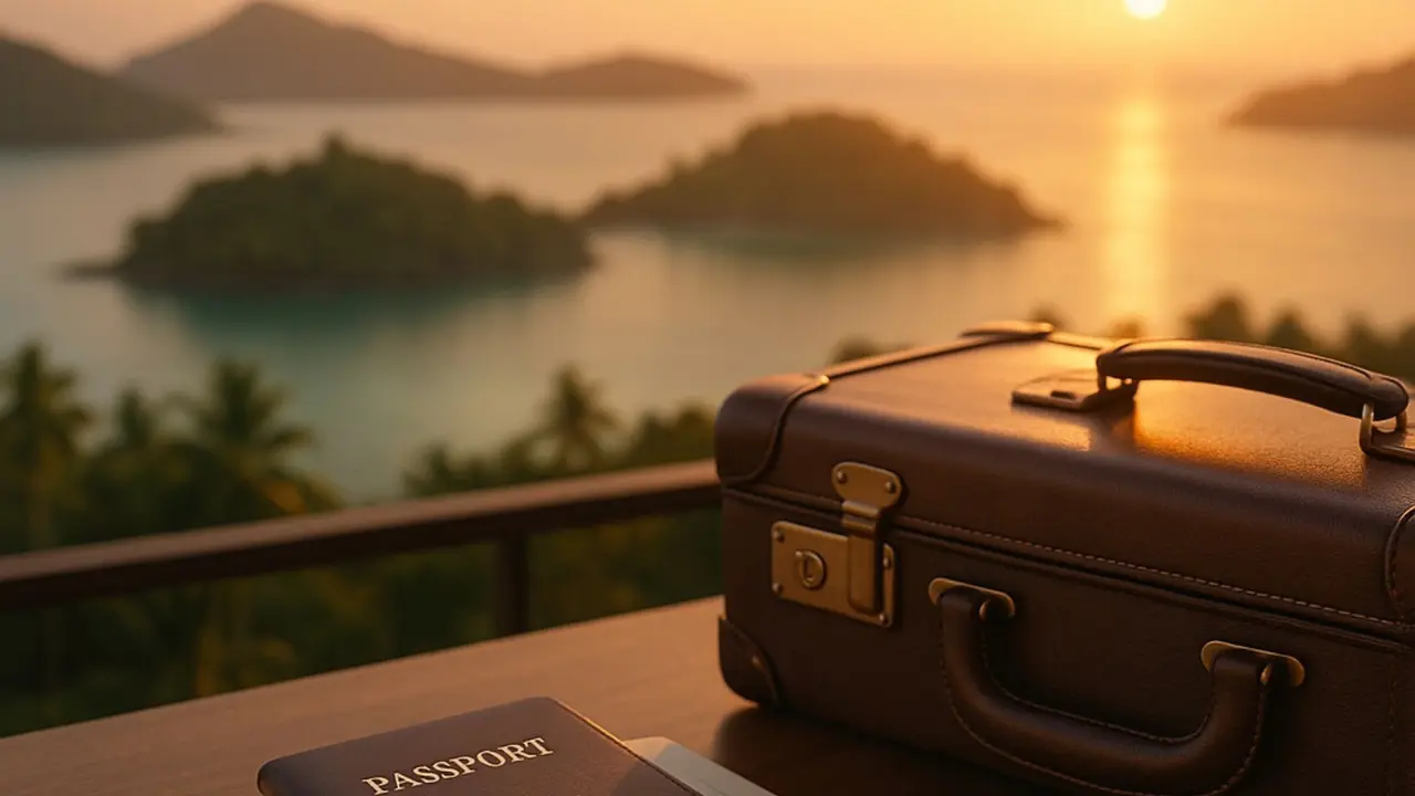 Un pasaporte en un entorno paradis&iacute;aco. / Mundiario.
