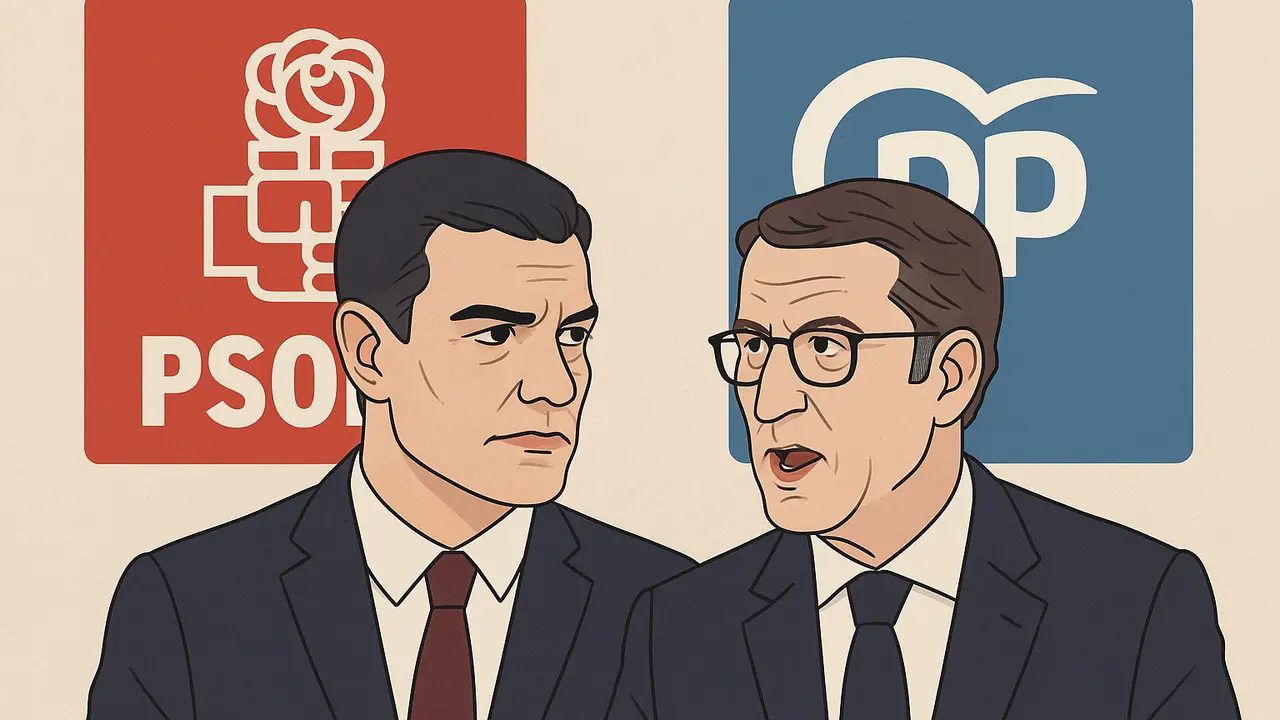 Pedro Sánchez y Alberto Núñez Feijóo. / Mundiaro