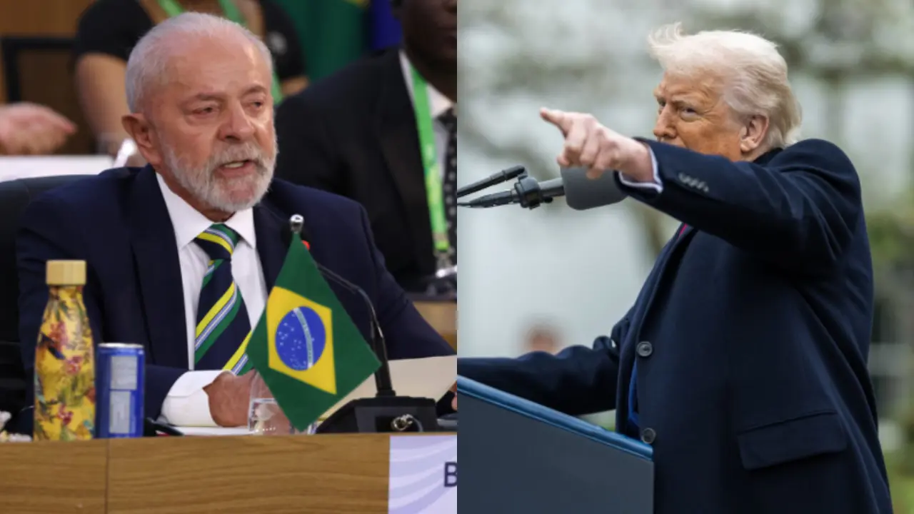 Luiz In&aacute;cio Lula da Silva, presidente de Brasil y Donald Trump, presidente de EE UU. / Mundiario