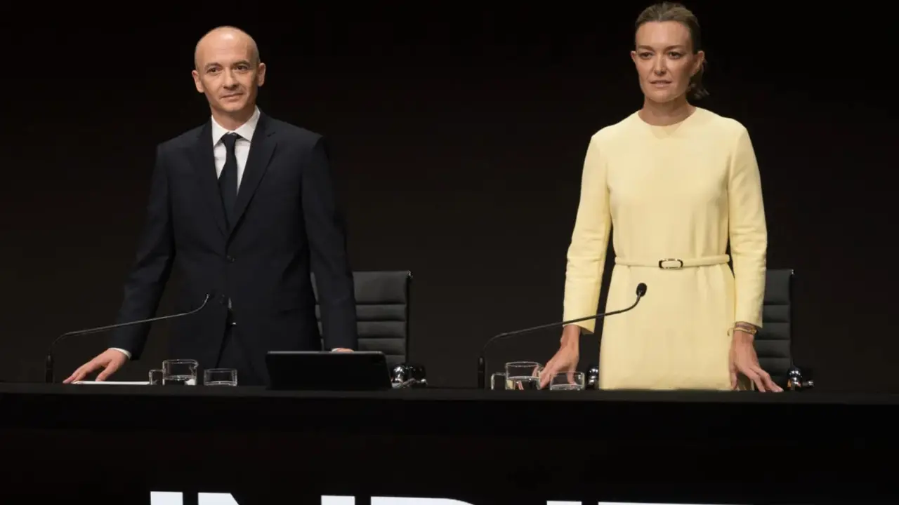 &Oacute;scar Garc&iacute;a Maceiras y Marta Ortega. / Inditex