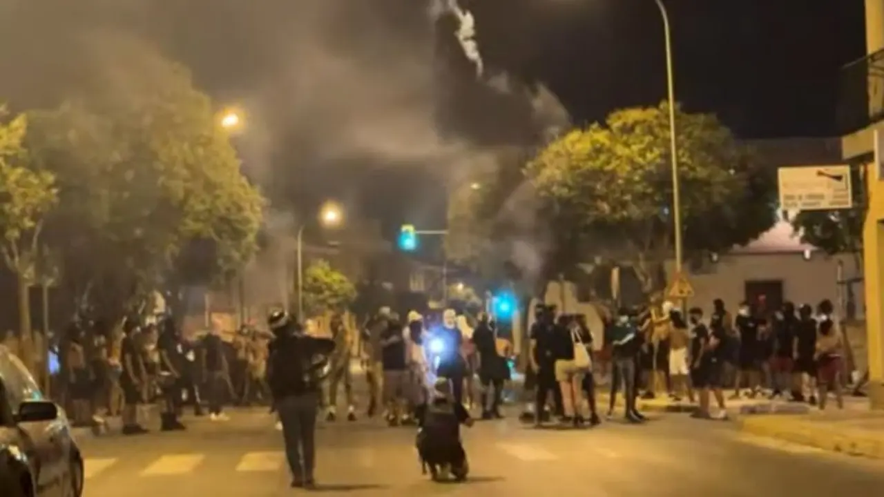 Disturbios en Torre Pacheco, Murcia. / RR.SS
