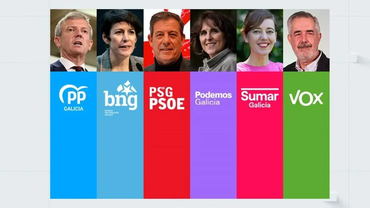 Alfonso Rueda, Ana Pont&oacute;n, Jos&eacute; Ram&oacute;n G&oacute;mez Besteiro, Isabel Faraldo, Marta Lois e &Aacute;lvaro D&iacute;az-Mella.
