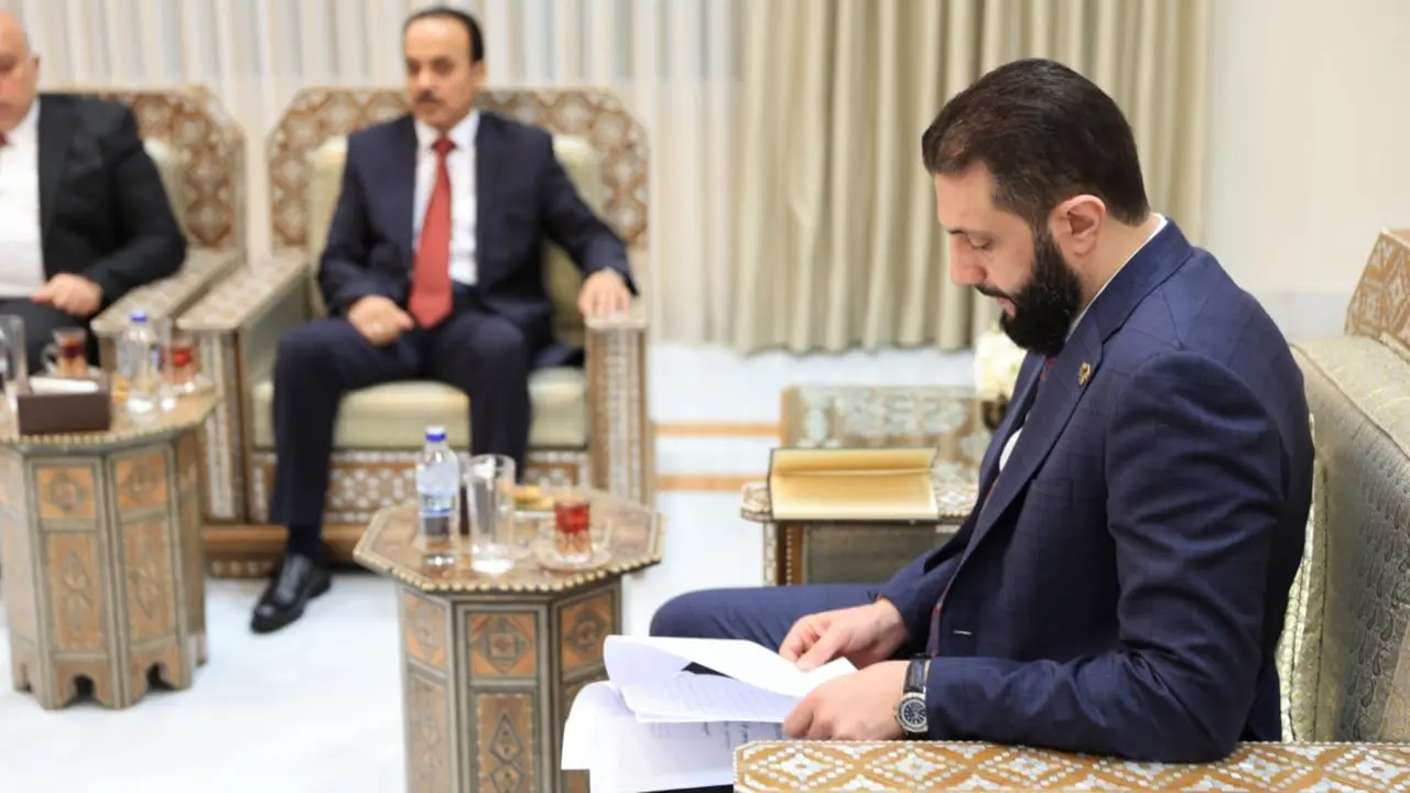 Ahmed al Sharaa, presidente interino de Siria. / @SyPresindency