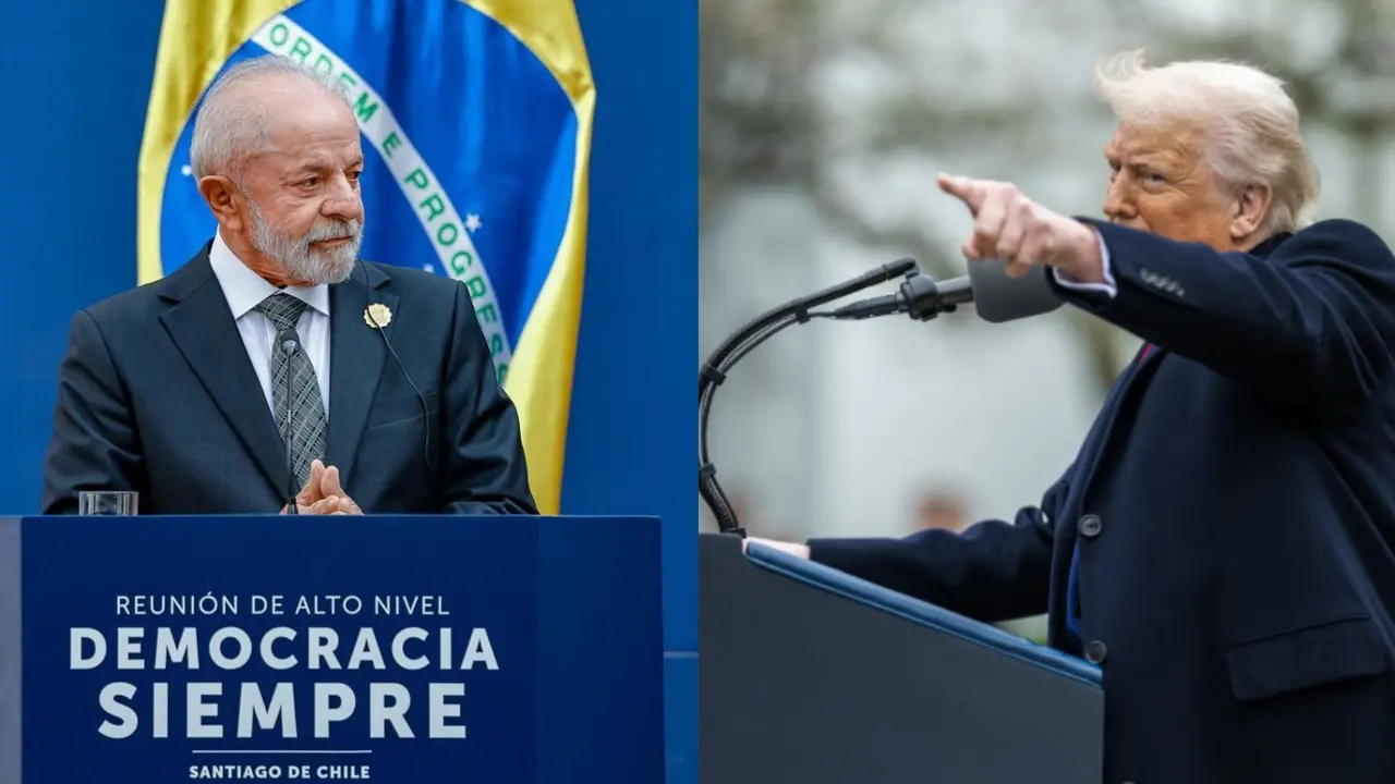 Luiz In&aacute;cio Lula da Silva, presidente de Brasil y Donald Trump, presidente de EE UU. / Mundiario