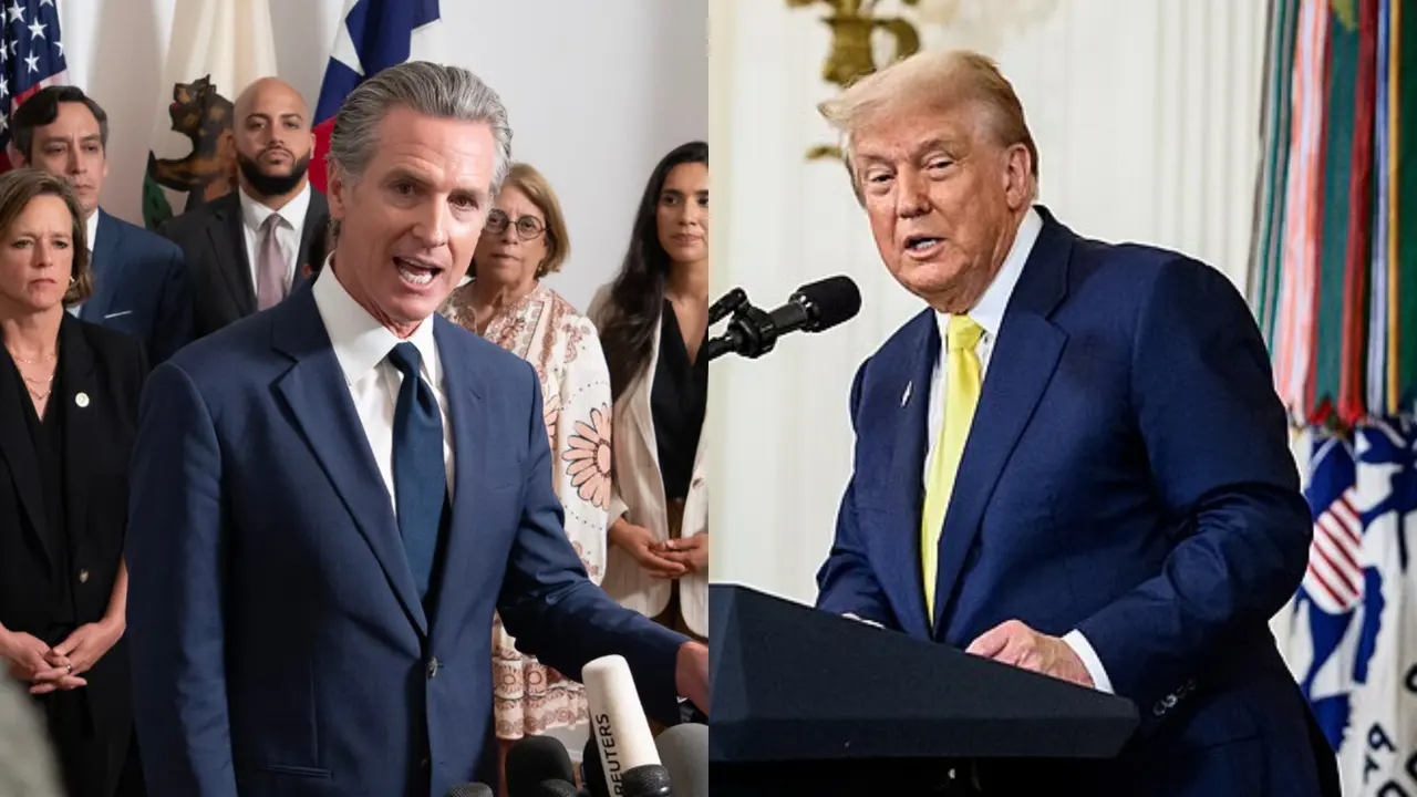 Gavin Newsom y Donald Trump. / Mundiario