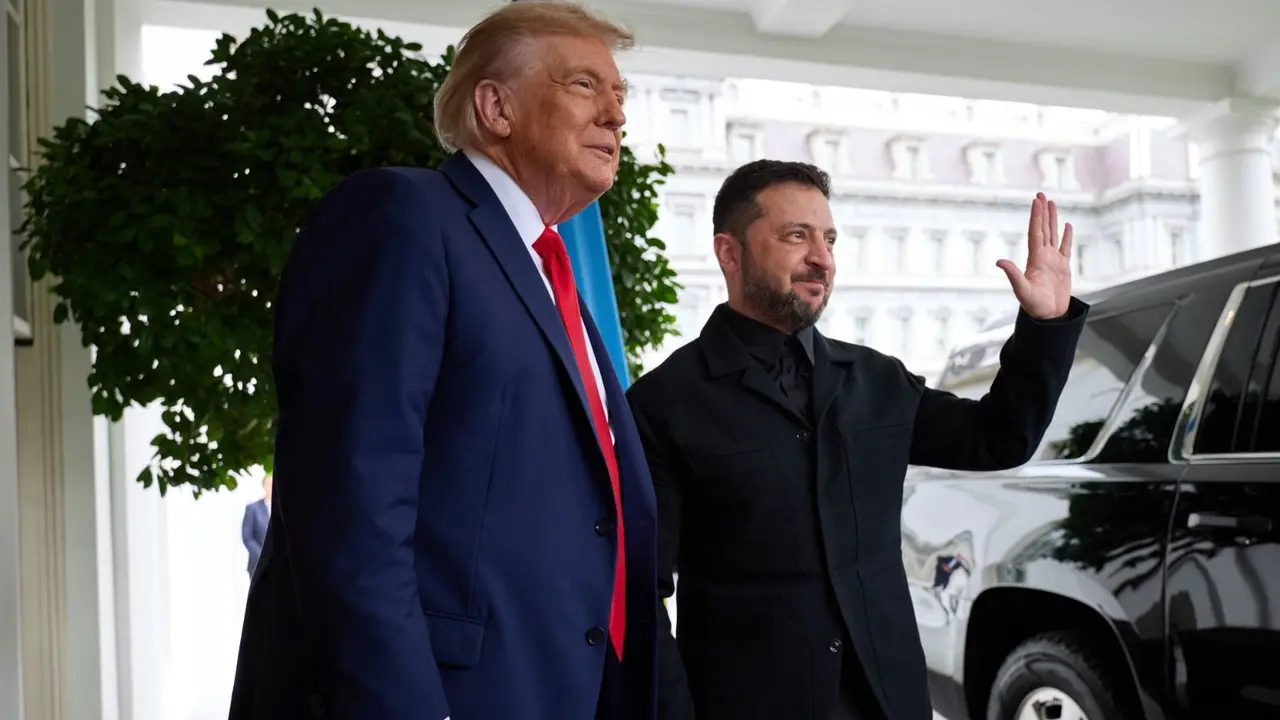 Donald Trump, presidente de EE UU; y Volod&iacute;mir Zelenski, presidente de Ucrania. / @ZelenskyyUa.