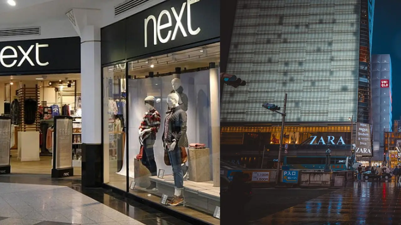 Fachadas de Next y Zara. / RRSS.