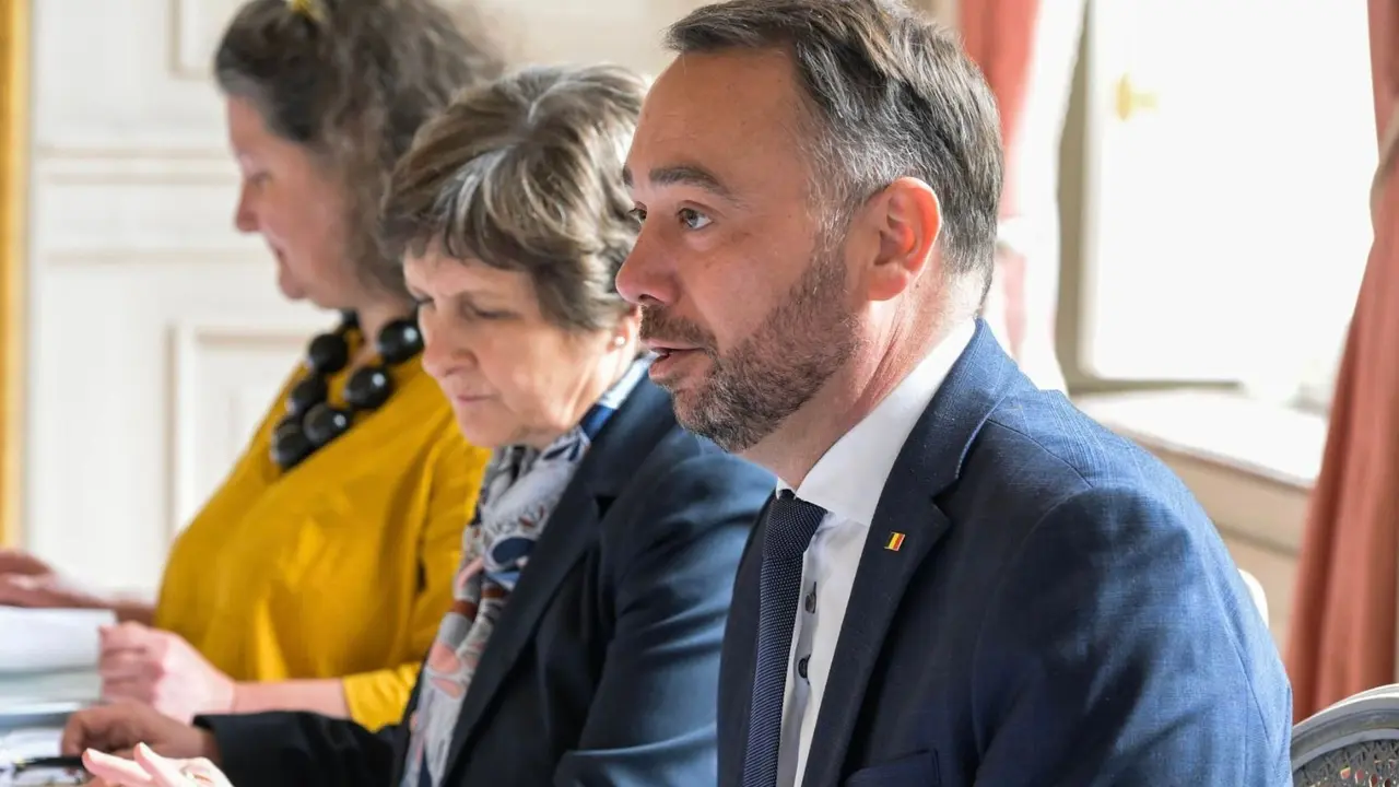 Maxime Pr&eacute;vot, ministro de Exteriores belga. / @DrSJaishankar.