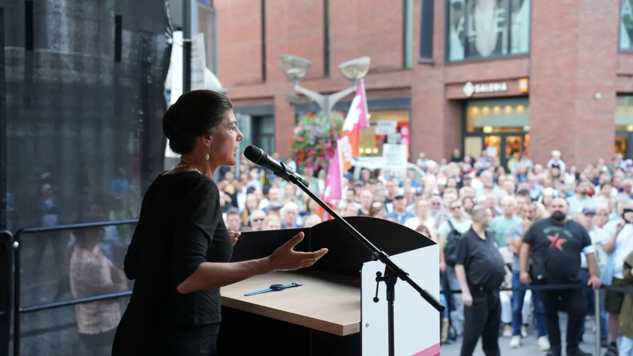 Sahra Wagenknecht, l&iacute;der de BSW en Alemania. / @AmidRabieh