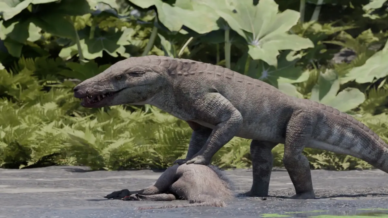 Kostensuchus atrox, cocodrilo prehist&oacute;rico que convivi&oacute; con dinosaurios. / Gabriel Díaz Yanten-SINC