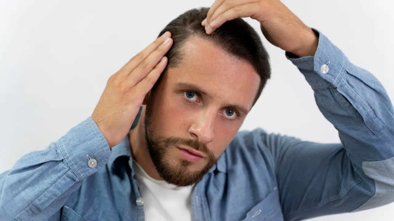 Un hombre cuida su cabello. / Cedida.