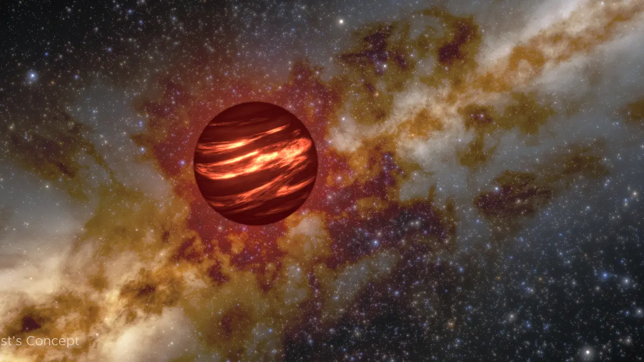 Representaci&oacute;n art&iacute;stica de una enana marr&oacute;n. / NASA - NOIRLab - NSF - AURA - R. Proctor