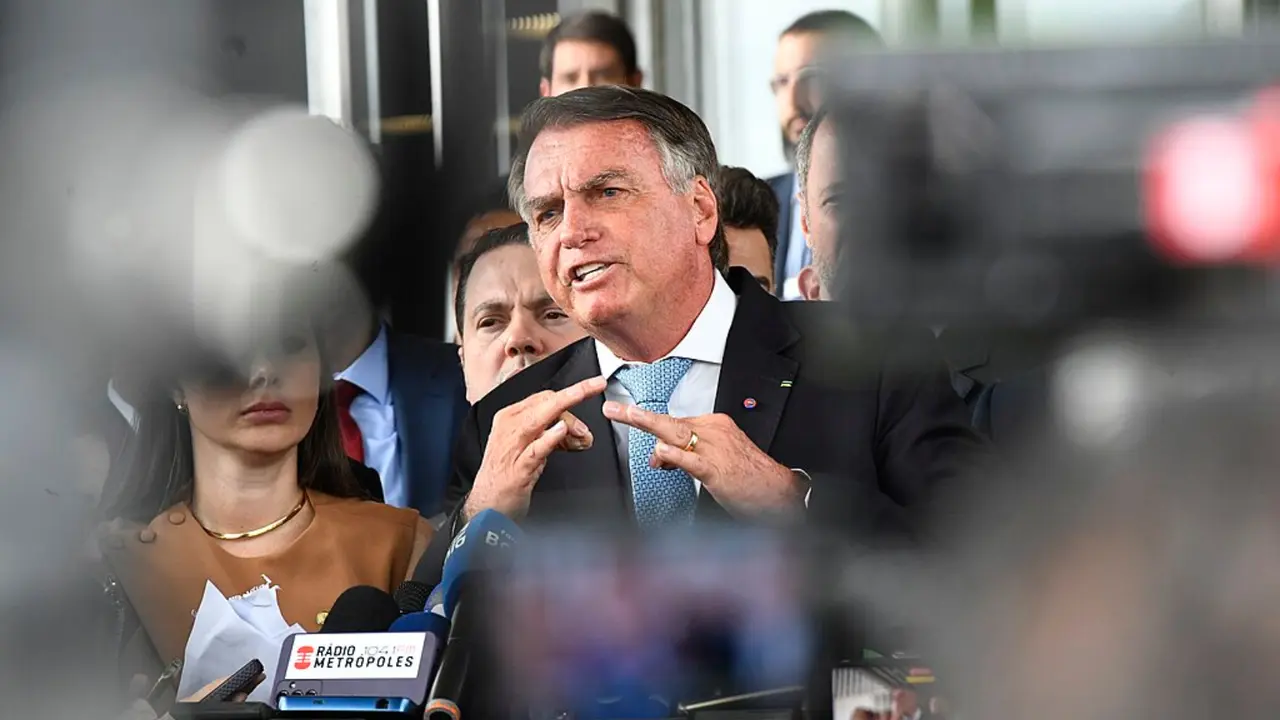 Jair Bolsonaro, expresidente de Brasil en el Senado. / Ag&ecirc;ncia Senado