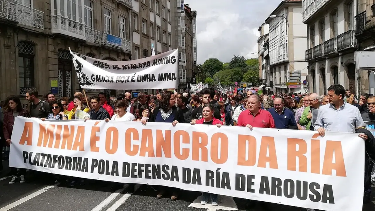 Manifestacion da Plataforma en Defensa da R&iacute;a de Arousa.