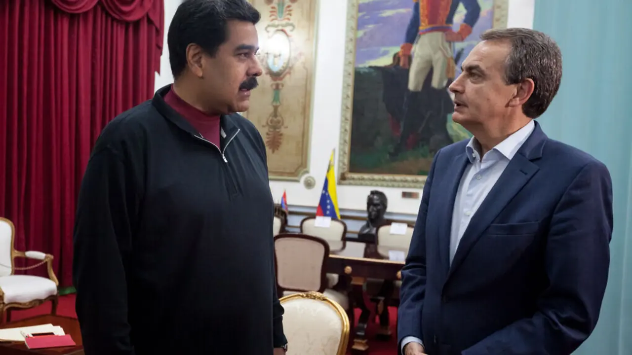 Nicol&aacute;s Maduro y Jos&eacute; Luis Rodr&iacute;guez Zapatero. / RR SS.
