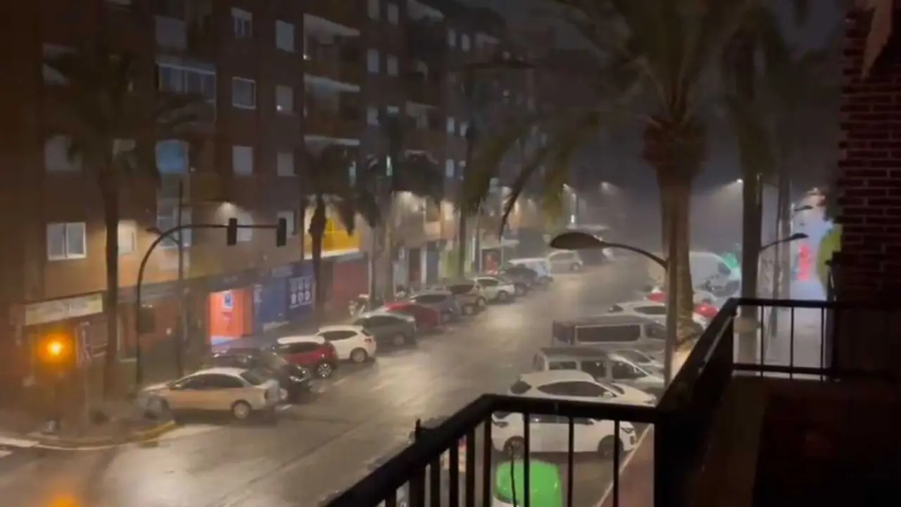 Lluvias en Valencia. / RR SS.
