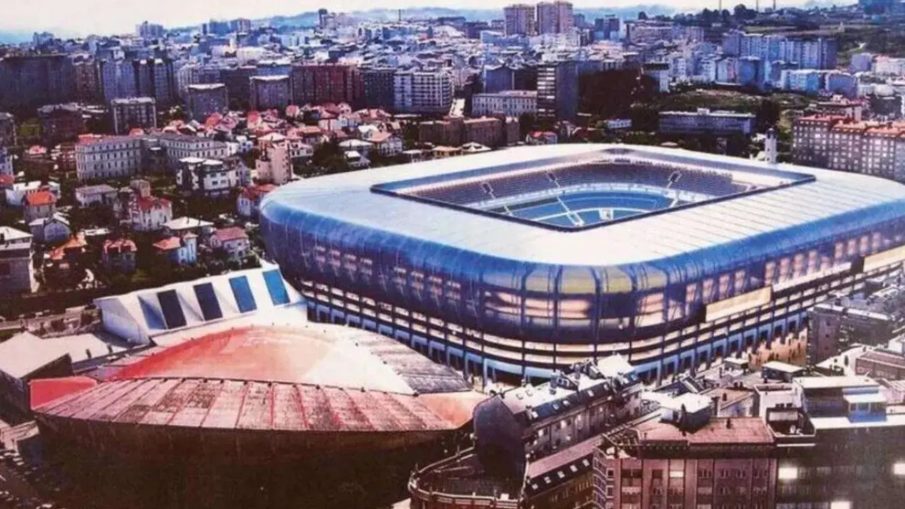 Una imagen del proyecto de Riazor para el Mundial 2030. / Mundiario