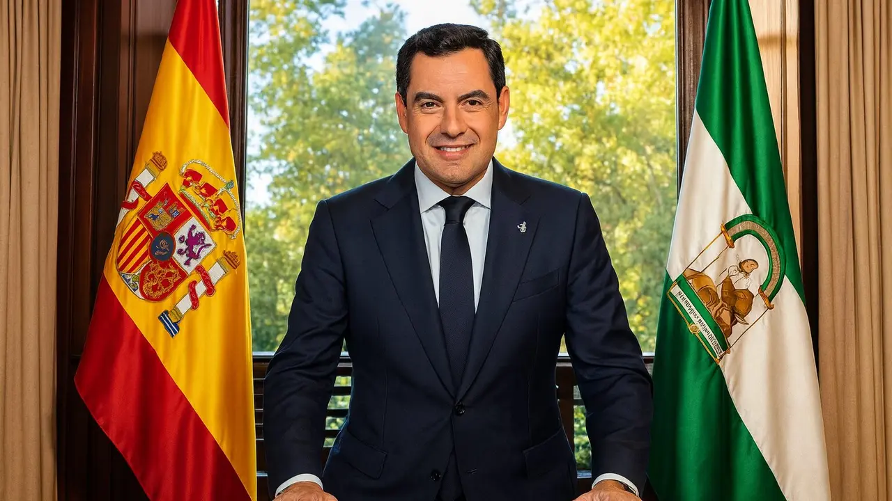Ilustraci&oacute;n del Presidente de la Junta de Andaluc&iacute;a. / Mundiario
