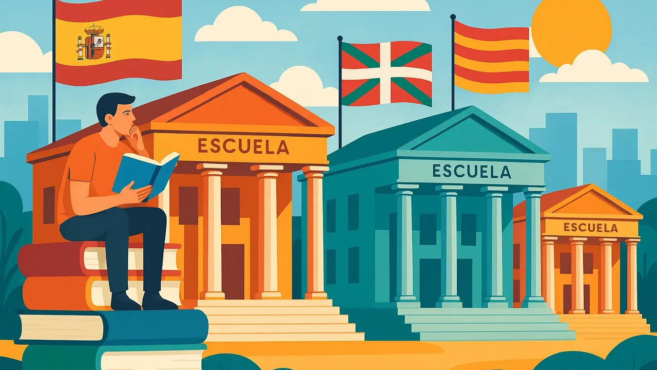 Una ilustraci&oacute;n sobre la educaci&oacute;n en Espa&ntilde;a. / Mundiario