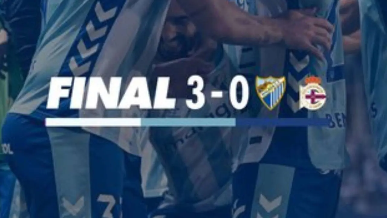 Resultado final del partido entre el M&aacute;laga y el Deportivo. /  @MalagaCF