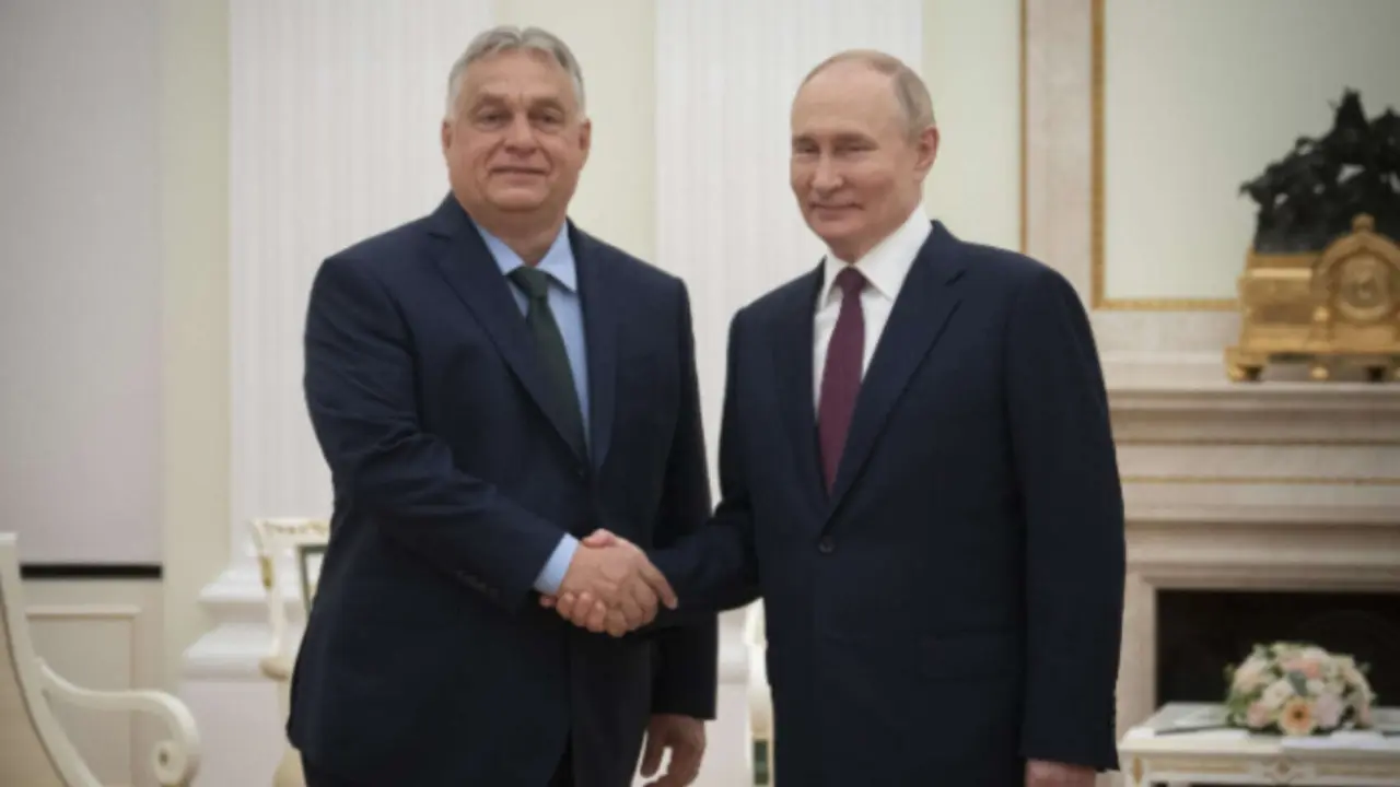 Viktor Orb&aacute;n, primer ministro de Hungr&iacute;a, y Vladimir Putin, presidente de Rusia. / RR.SS